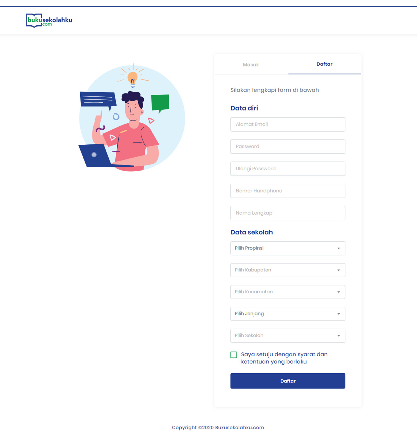 Komunigrafik project portfolio inspiration template web design and web developer, template toko online, untuk buku sekolahku PT Penerbit Erlangga offical ecommerce online shop with payment gateway, Jakarta Pusat, Indonesia