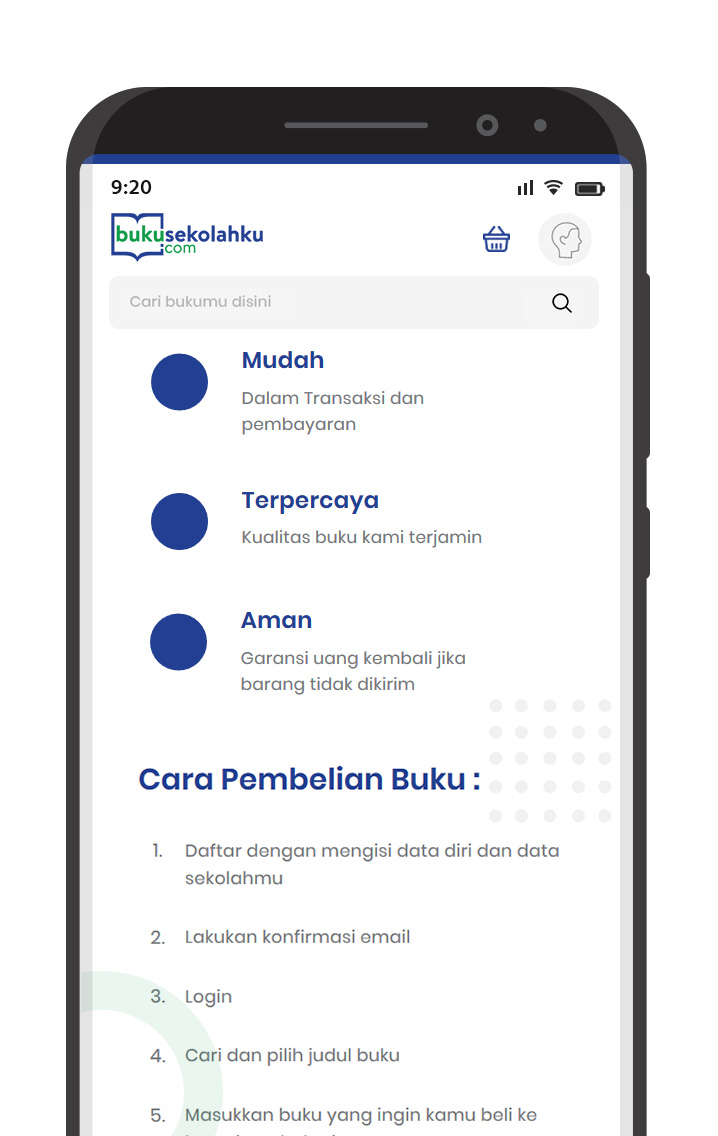 Komunigrafik web design and developer Jakarta, Bali, Indonesia - Project Showcase and Portfolio Responsive Mobile, android app, untuk client toko buku online new buku sekolahku PT penerbit erlangga - Jakarta Selatan